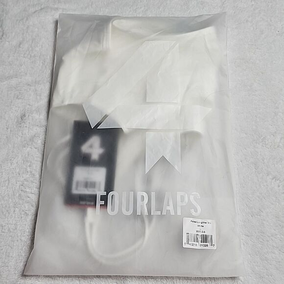 2626 NWT Four Laps Poise Longline Bra  Size Large White - Picture 8 of 9